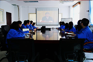 團委組織團干部集中收看“紀念五四運動100周年大會”直播